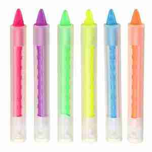 pintura de cara fluo crayon x6