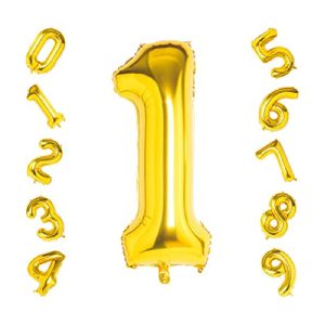 Globo dorado número 1