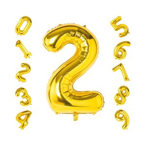 Globo dorado número 2