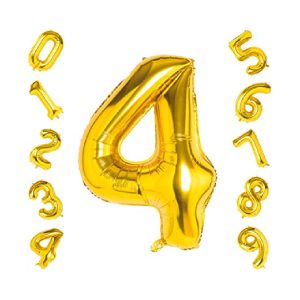 Globo dorado número 4