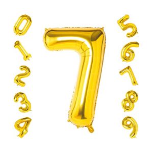 Globo dorado número 7
