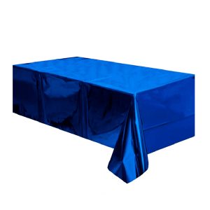 Mantel metalizado azul