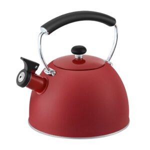 Caldera 2.5l silbador fondo doble mango nylon lissy rojo